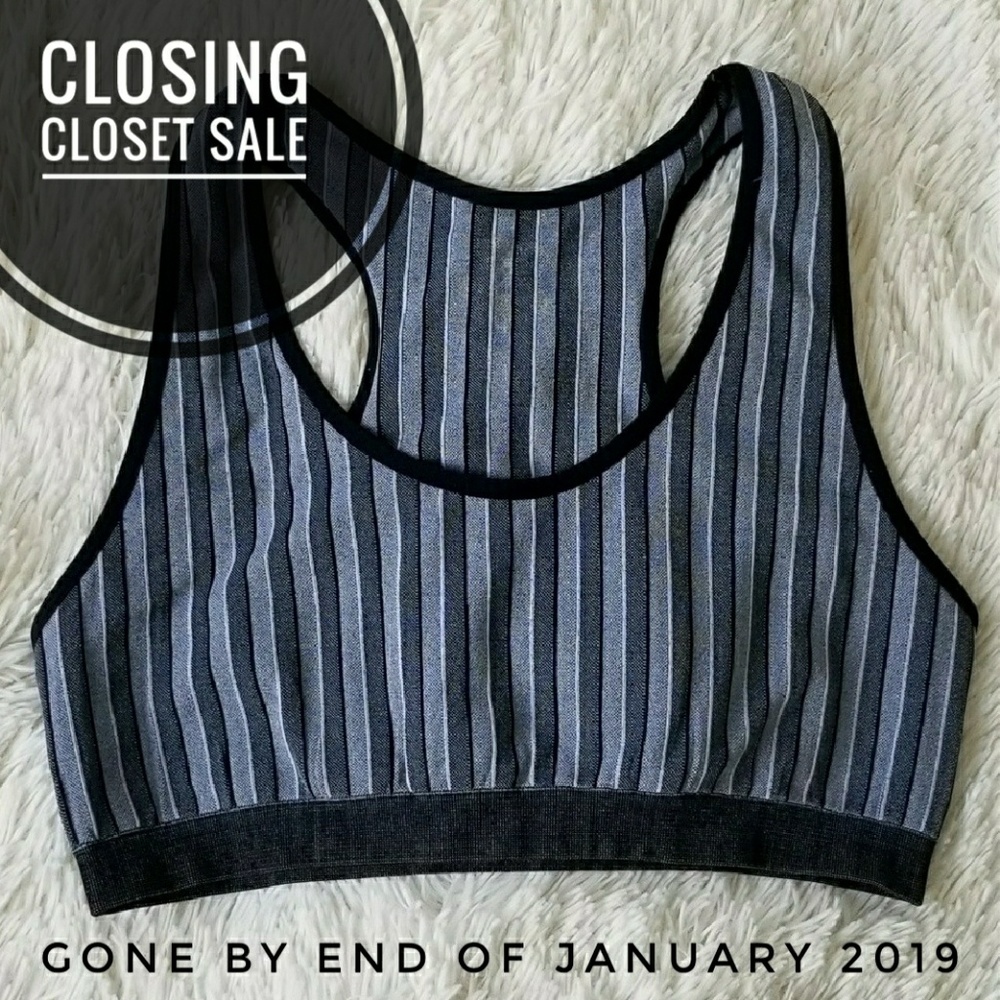 Stripe Sports Bra